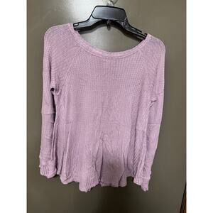 Mossimo Supply Co. Women's Waffle Knit Long Sleeve Top